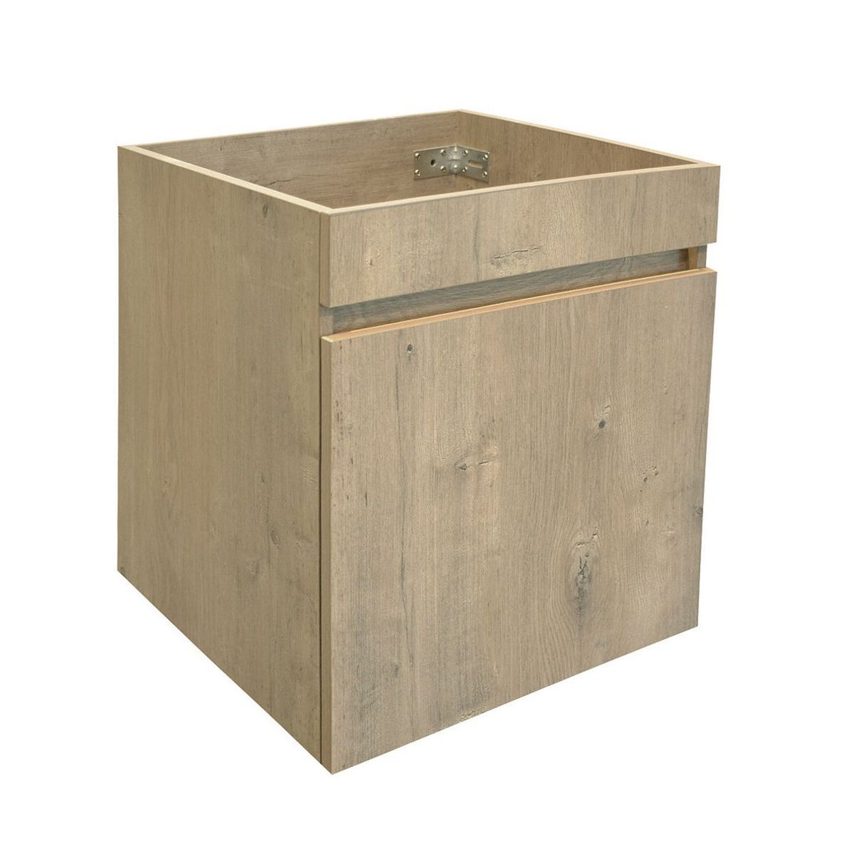 STRETTO - Mueble Vanitorio Moyen Nogal 47.5x46x8 cm sin Cubierta