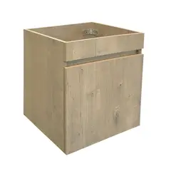 STRETTO - Mueble Vanitorio Moyen Nogal 47.5x46x8 cm sin Cubierta