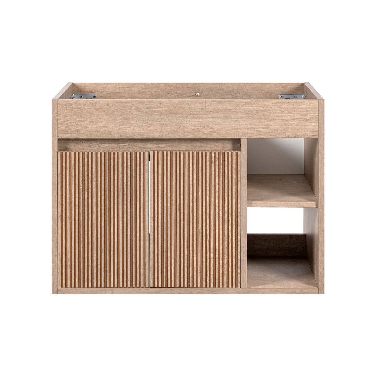 STRETTO - Mueble Vanitorio Lille Texturado Lenga Texturado 70x46x50 cm sin Cubierta
