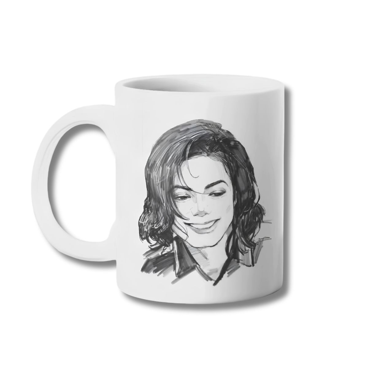 GENERICO - Tazon Michael Jackson Smile Taza Sublimada 325ml