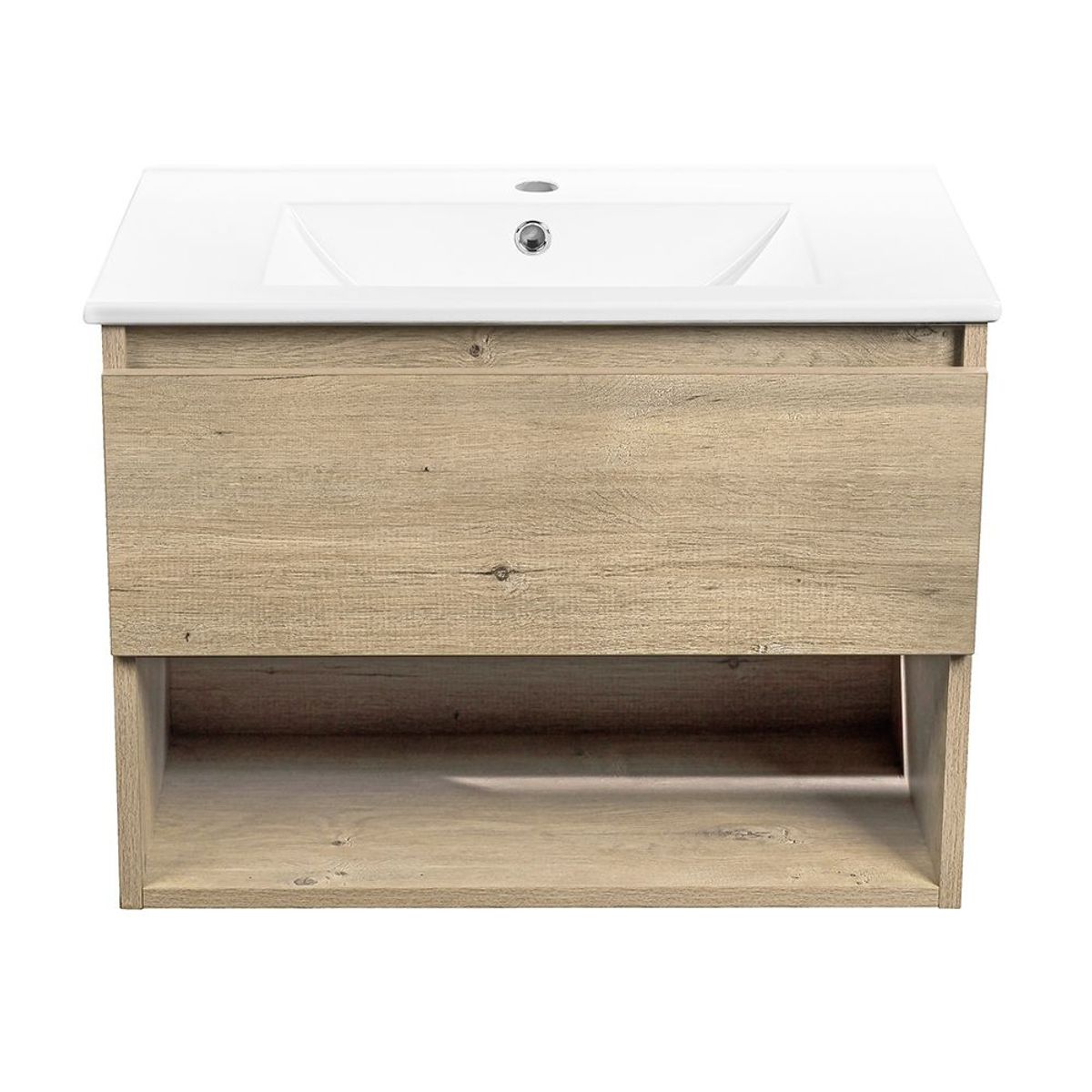 Mueble Vanitorio Belle Nogal + Cubierta 60x46x50 cm, marca STRETTO - Foto 2
