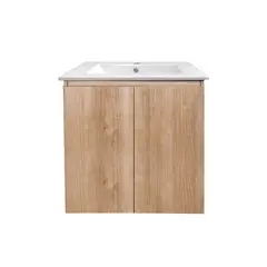STRETTO - Mueble Vanitorio Completo Mince Nogal 60x46x50 cm sin Cubierta