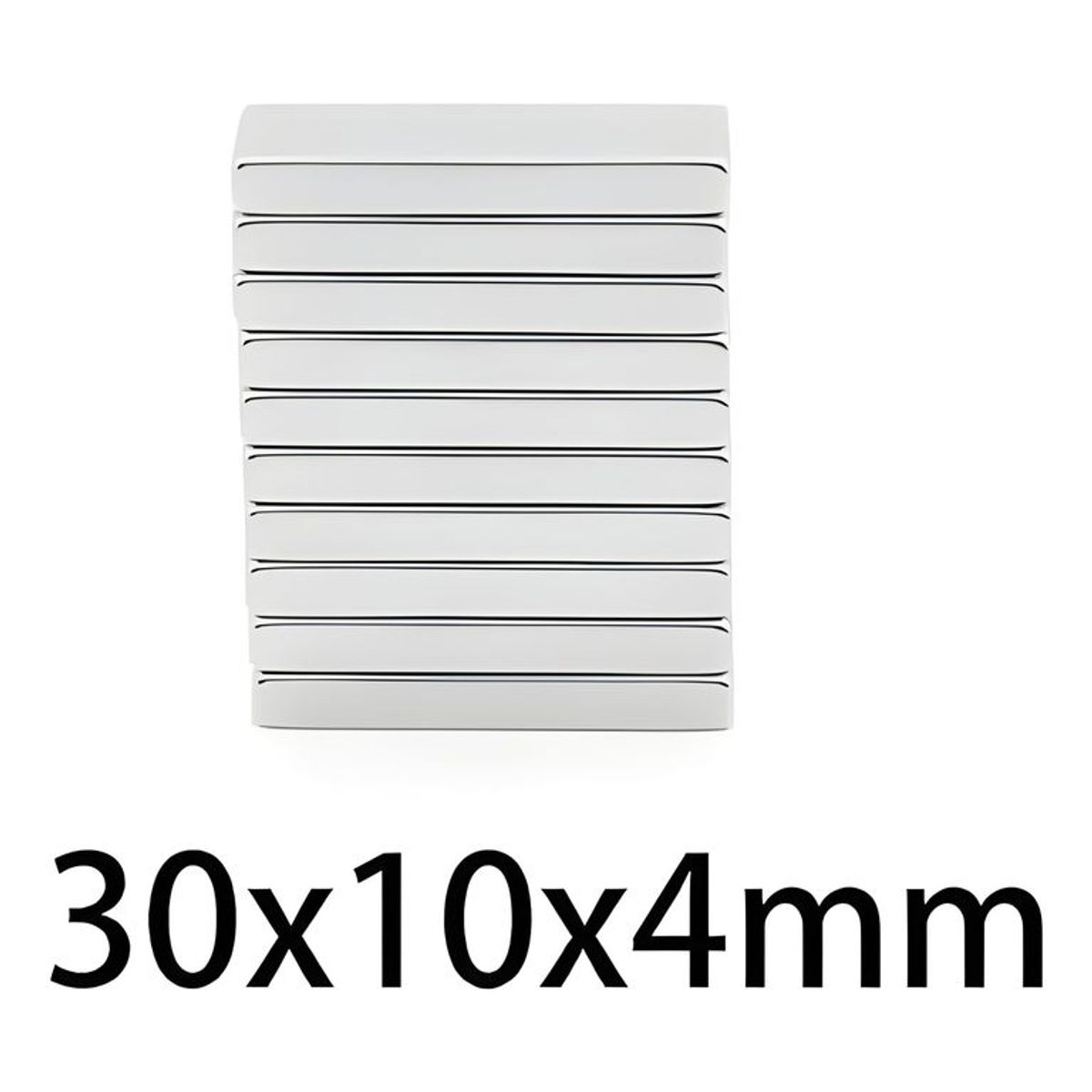 GENERICO - Pack 15 imanes neodimio 30x10x4 mm