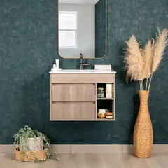 STRETTO - Mueble Vanitorio Paris Lenga + Cubierta 70x46x50 cm