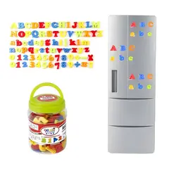 GENERICO - Set imanes educativos letras números multicolor