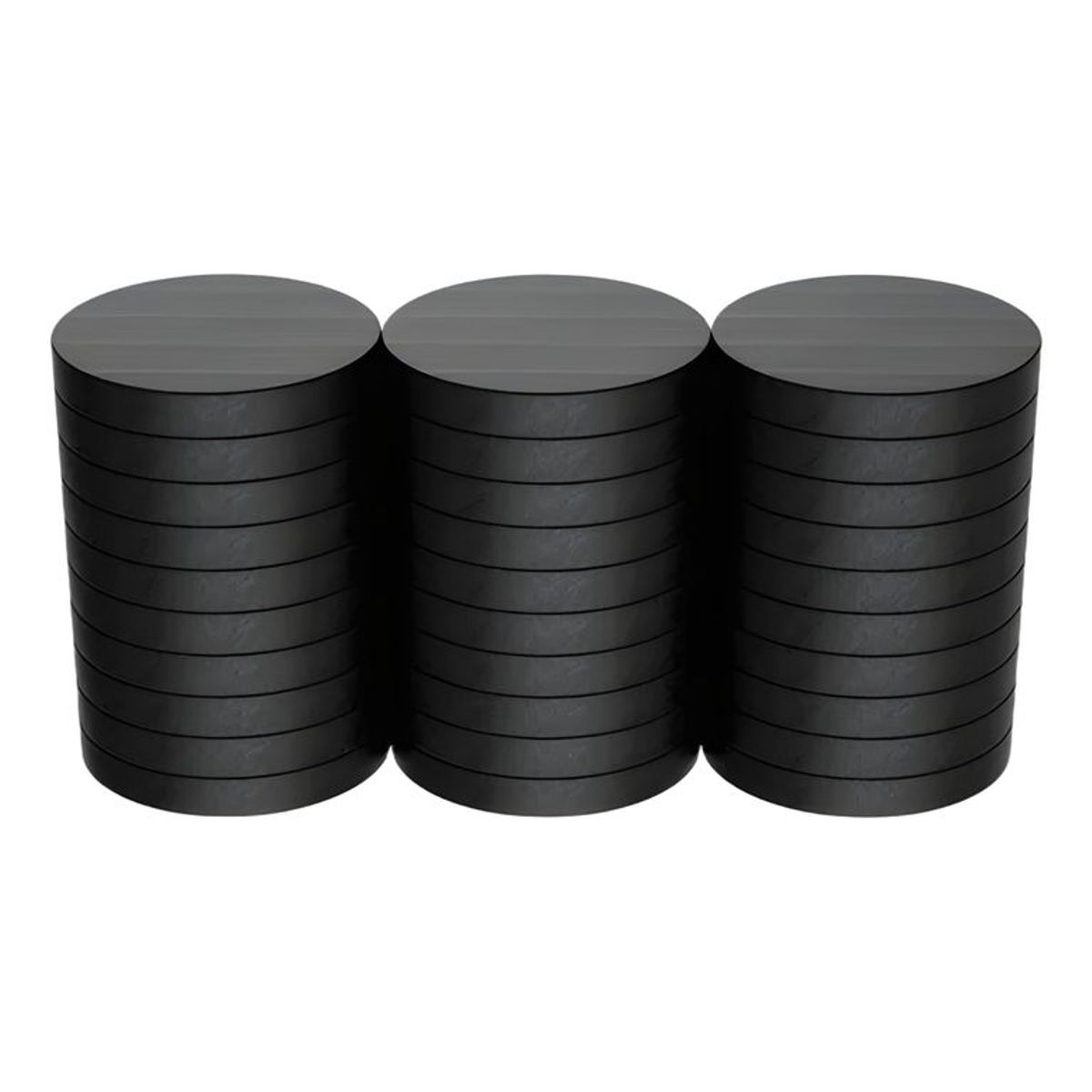GENERICO - Pack 10 imanes 20 mm para manualidades gris