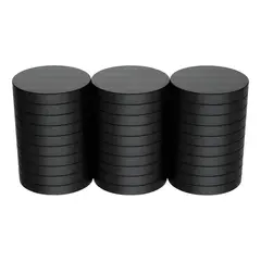 GENERICO - Pack 10 imanes 20 mm para manualidades gris