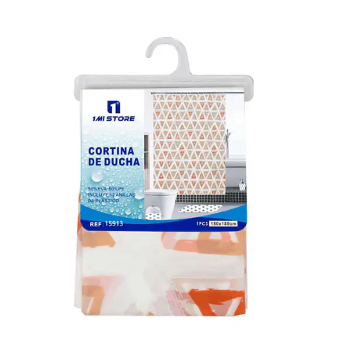 GENERICO - Cortina de Baño Anti-Hongos Impermeable - Diseño Elegante y Duradero