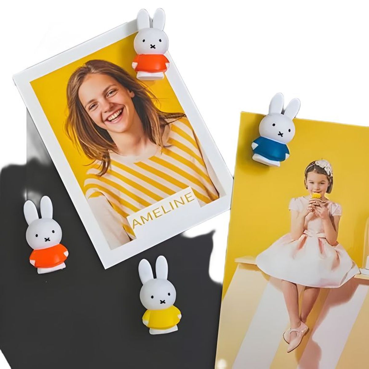 GENERICO - Set 4 imanes Miffy azul marino
