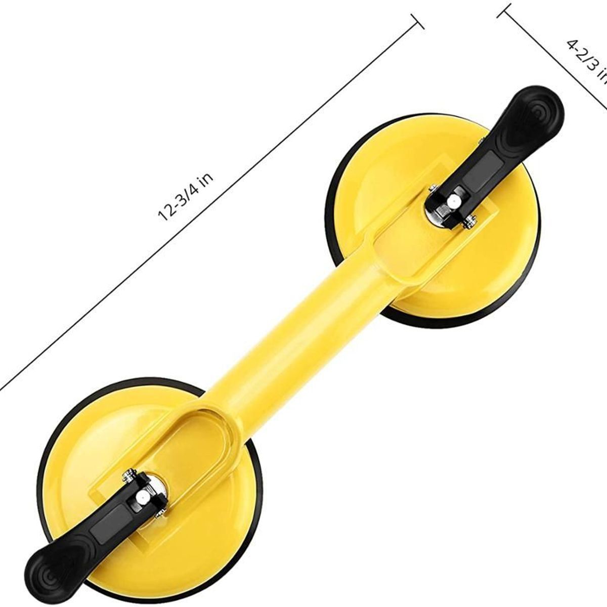GENERICO - Pack X2 Ventosas Doble Para Vidrio 70kg Profesional
