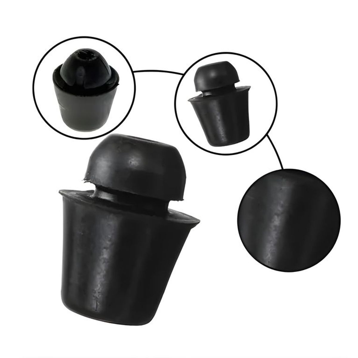 GENERICO - Pack 10 topes de goma para auto