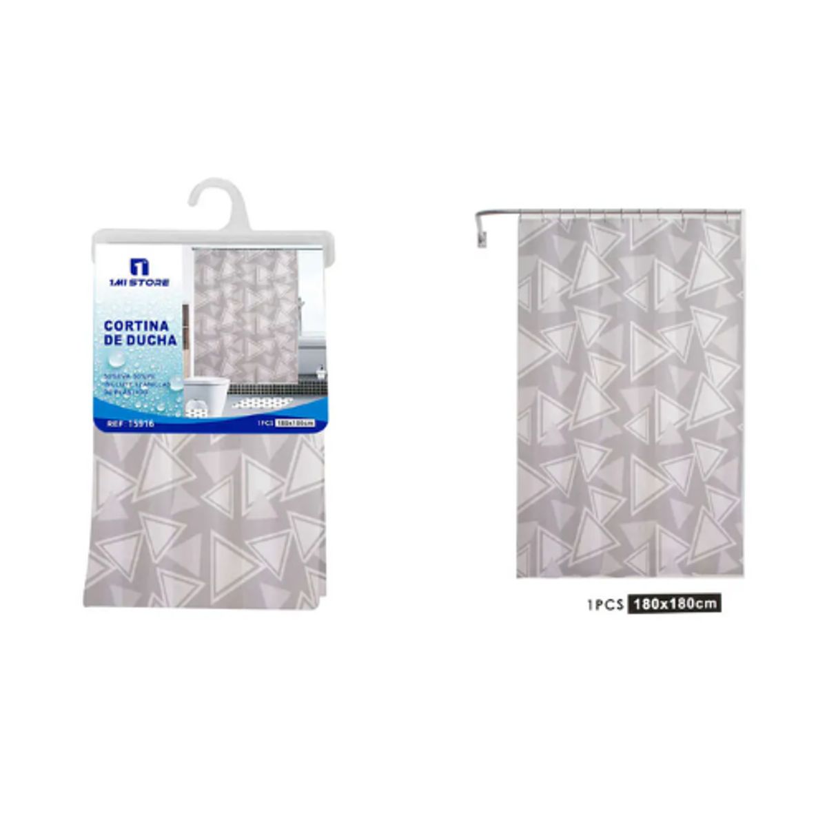 GENERICO - Cortina de Baño Anti-Hongos Impermeable - Diseño Elegante y Duradero