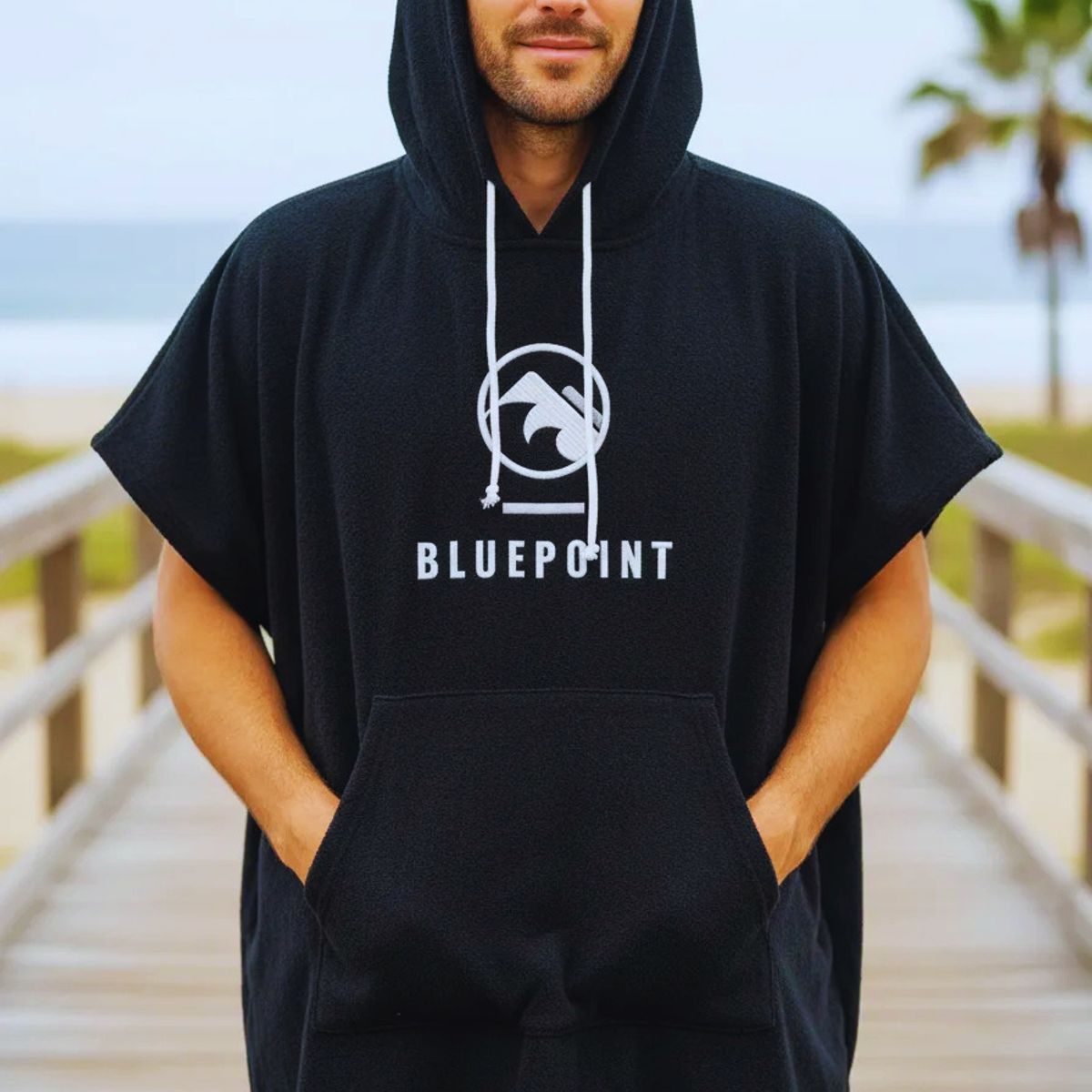 BLUEPOINT - Poncho Toalla Masculino Blue Point  Surf  Kite  Windsurf