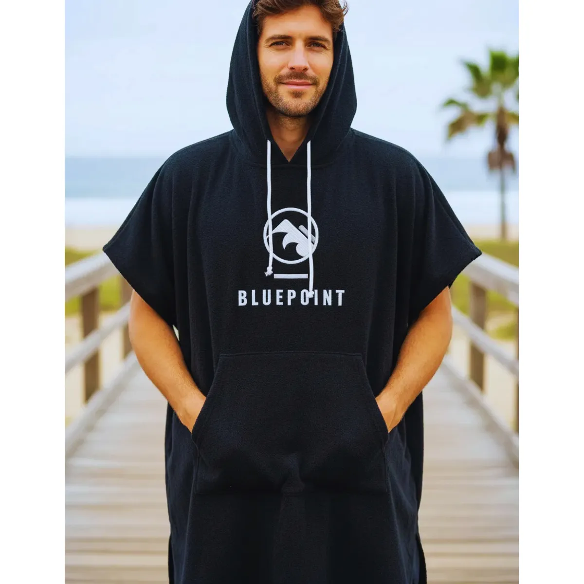 BLUEPOINT - Poncho Toalla Masculino Blue Point  Surf  Kite  Windsurf