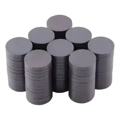 GENERICO - Pack 50 imanes magnéticos 10 mm manualidades gris