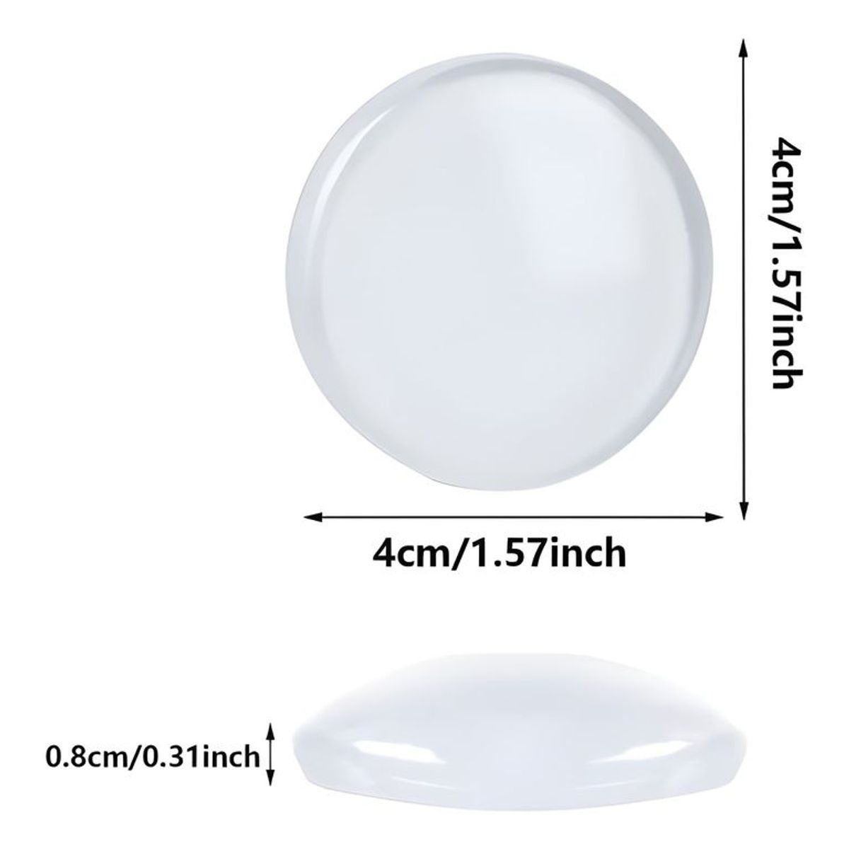 GENERICO - Pack 6 protectores de pared adhesivos redondos