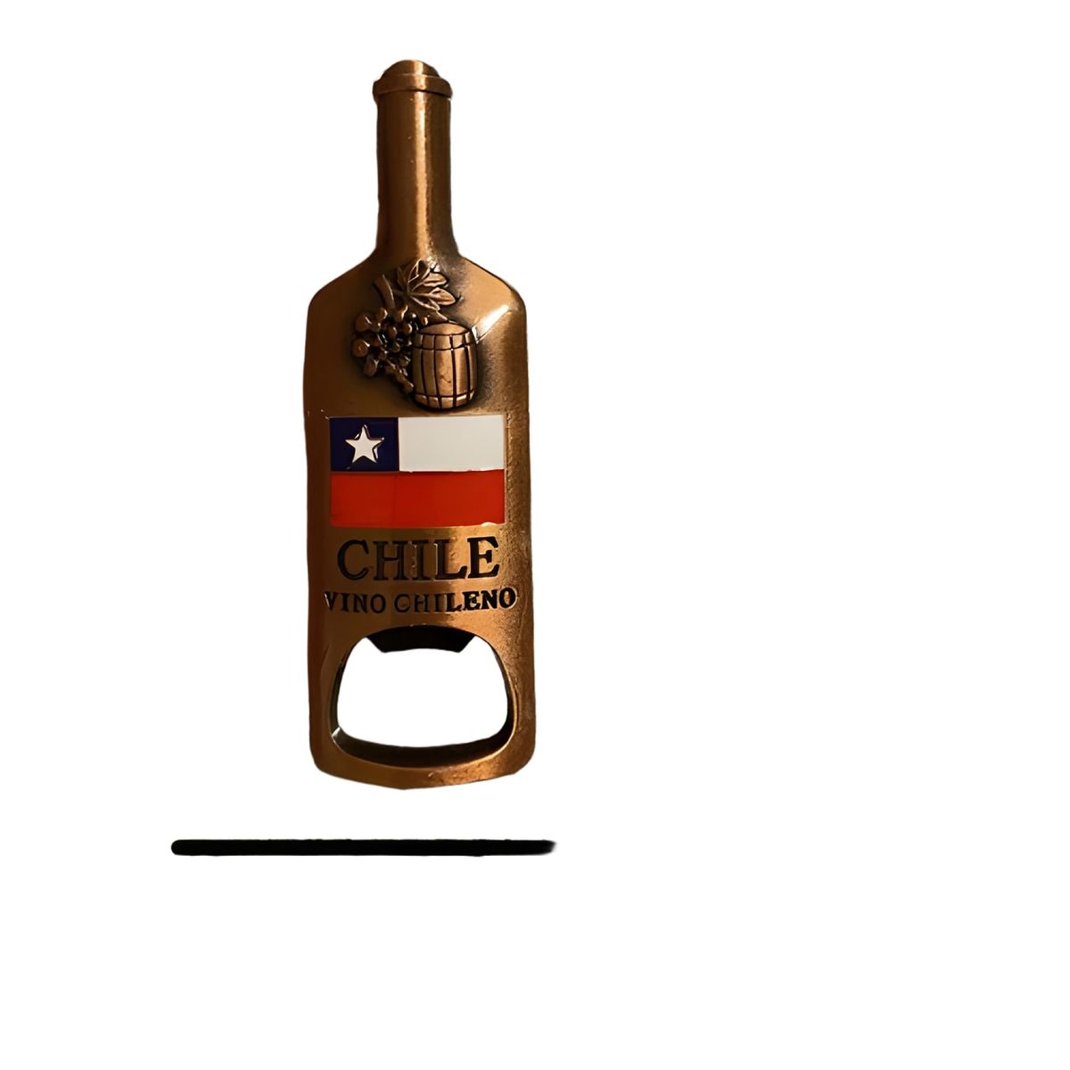 GENERICO - Imanes souvenir Chile destapador vino cobre