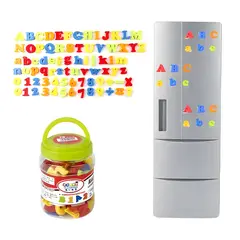 GENERICO - Set imanes educativos letras números multicolor