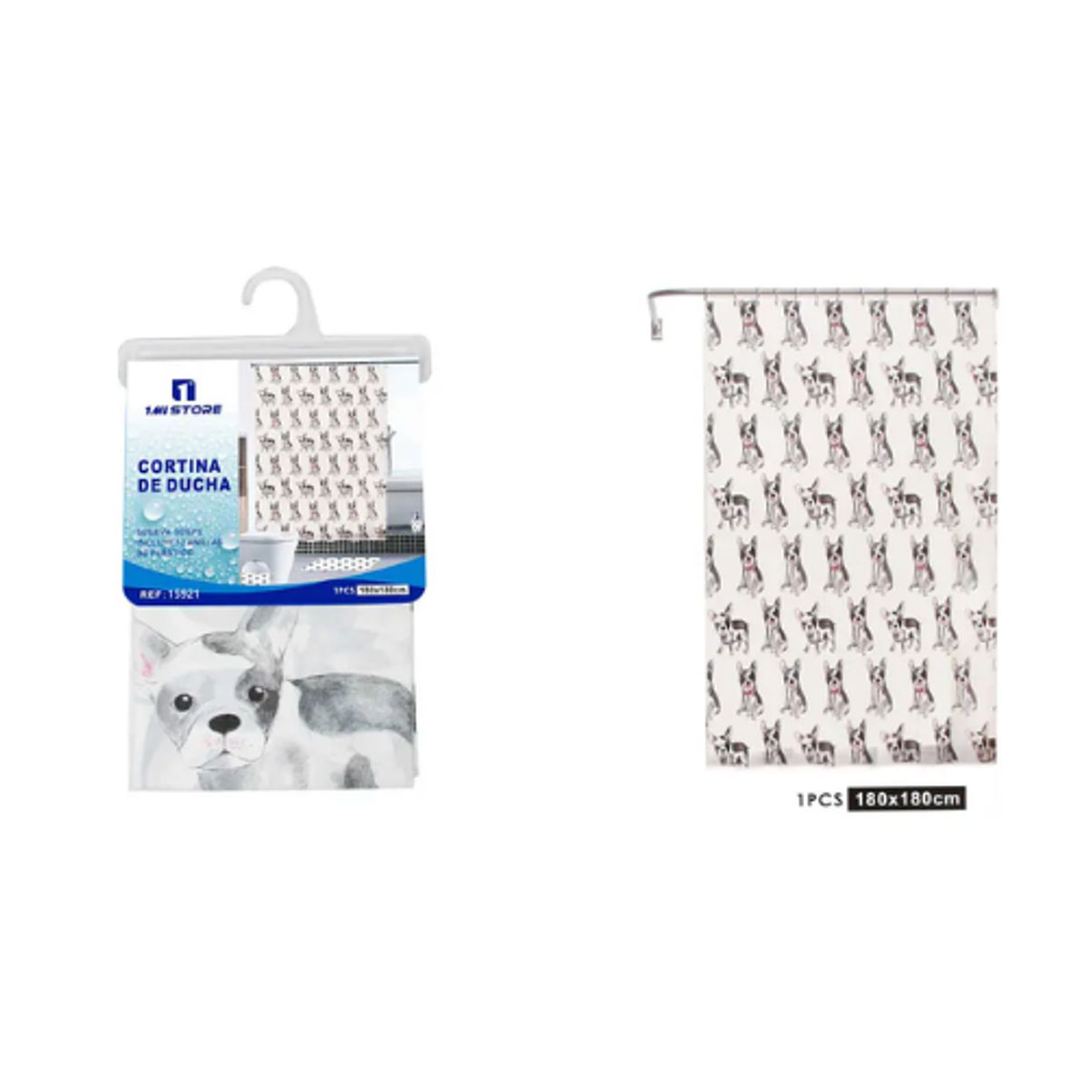 GENERICO - Cortina de Baño Anti-Hongos Impermeable - Diseño Elegante y Duradero