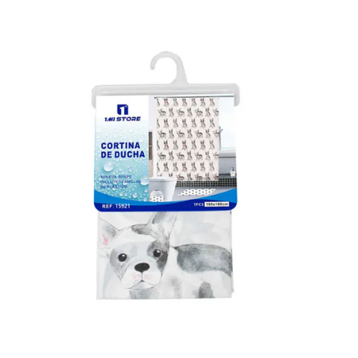 GENERICO - Cortina de Baño Anti-Hongos Impermeable - Diseño Elegante y Duradero
