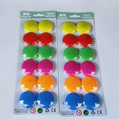 GENERICO - Pack 8 imanes para pizarra y refrigerador surtido