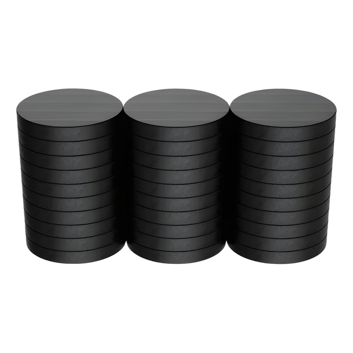 GENERICO - Pack 10 imanes 20 mm para manualidades gris