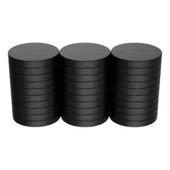 GENERICO - Pack 10 imanes 20 mm para manualidades gris