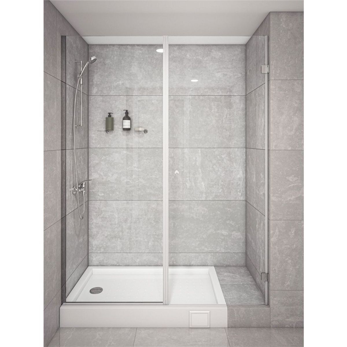 STRETTO - Mampara Abatible 140x195cm vidrio 8 mm espesor