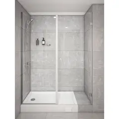 STRETTO - Mampara Abatible 140x195cm vidrio 8 mm espesor