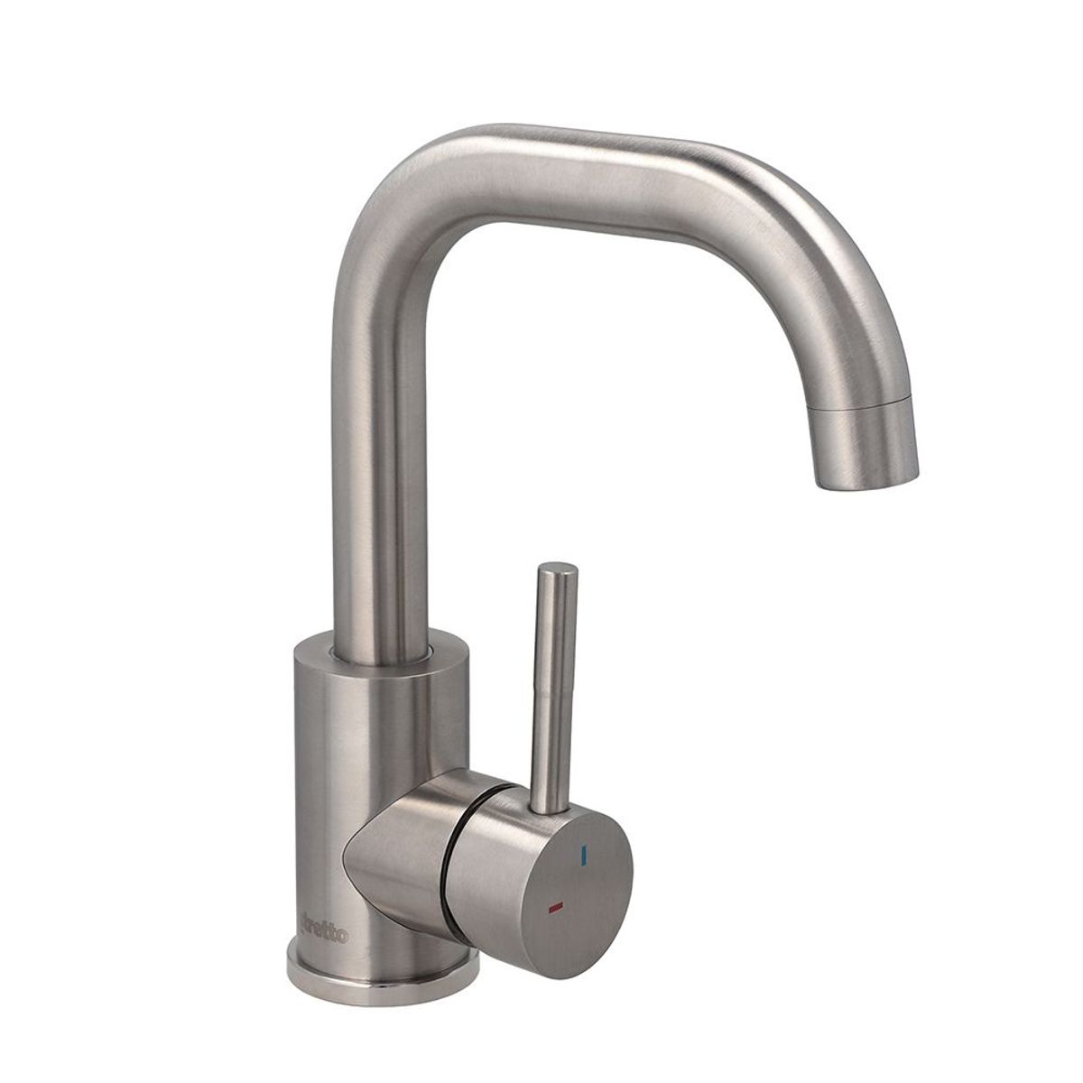 STRETTO - Monomando Lavamanos Novara Inox Satinado