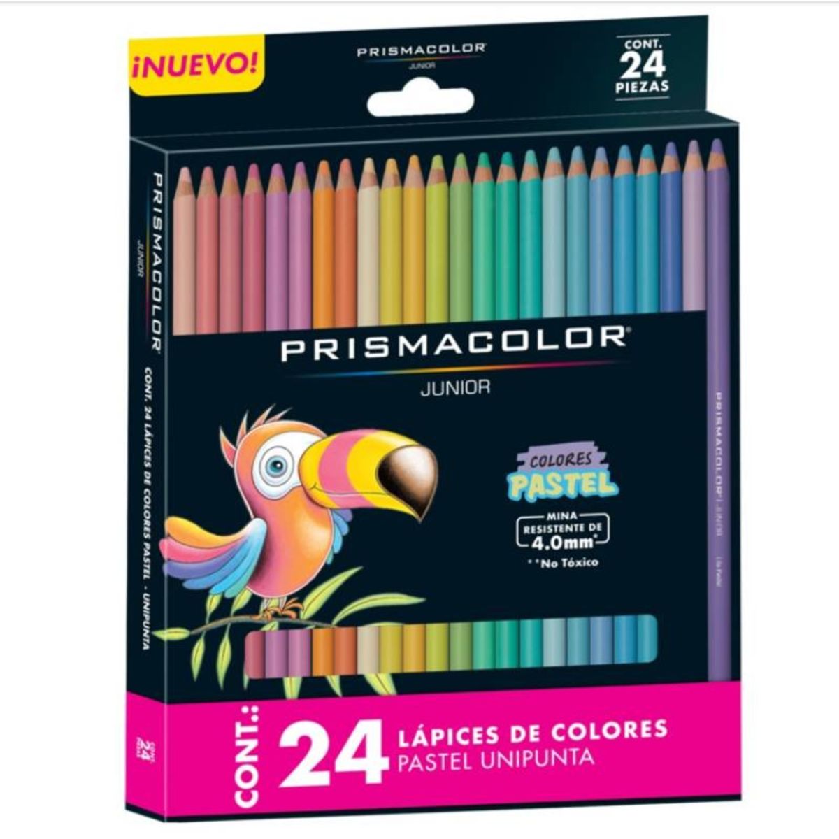 PRISMACOLOR - Lápices de 24 Colores Pastel Unipunta PRISMACOLOR Jr.