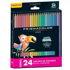 PRISMACOLOR - Lápices de 24 Colores Pastel Unipunta Jr.
