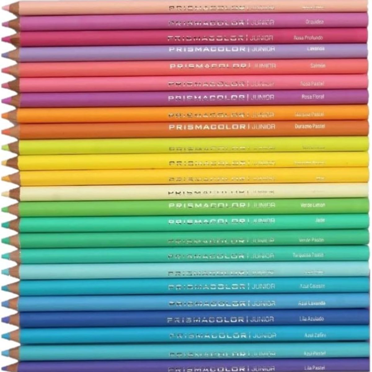 PRISMACOLOR - Lápices de 24 Colores Pastel Unipunta PRISMACOLOR Jr.