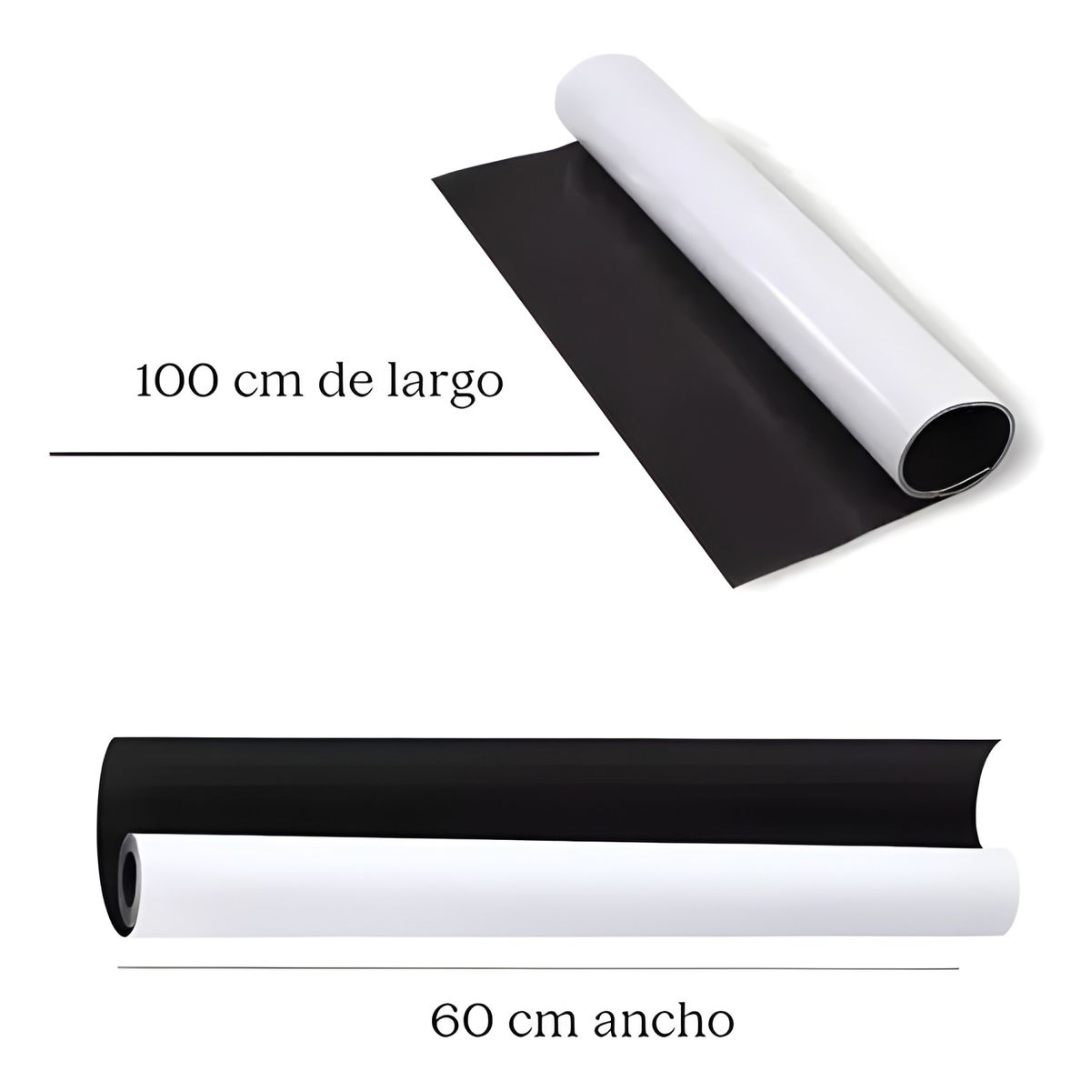 GENERICO - Rollo magnético adhesivo 60x100 cm blanco