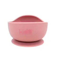KIDO - BOWL DE SILICONA CON VENTOSA ROSA TODDLER