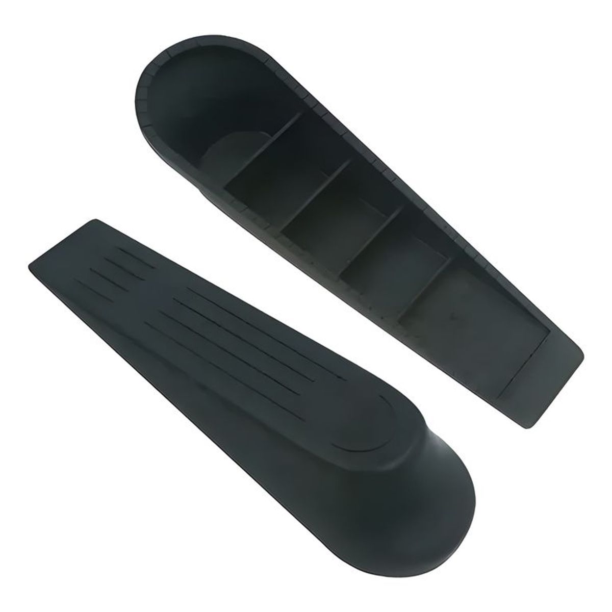 GENERICO - Pack 2 Topes Cuña Para Puerta Piso negro 5