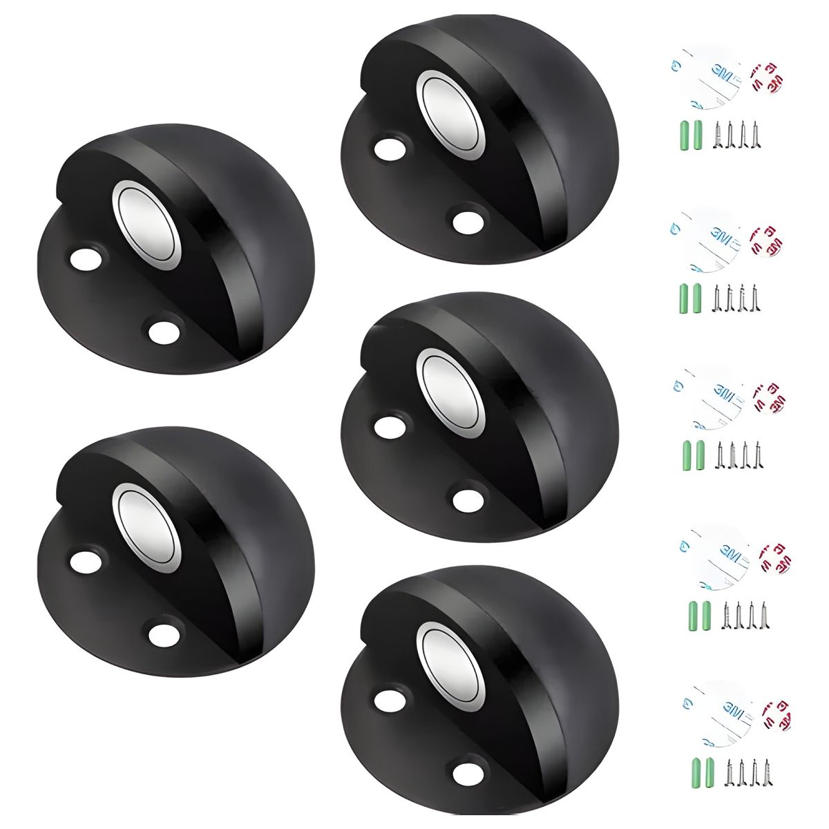 GENERICO - Pack 5 topes magnéticos para puerta