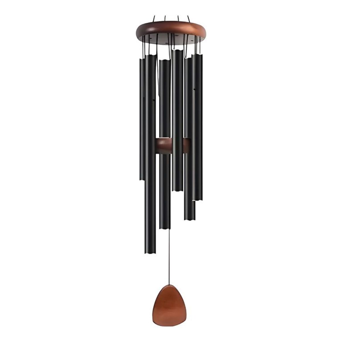 GENERICO - Campana De Viento Aluminio Decorativa dorado oscuro