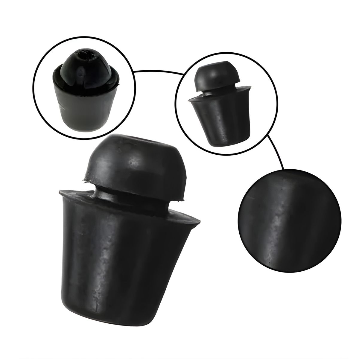 GENERICO - Pack 10 topes de goma para auto