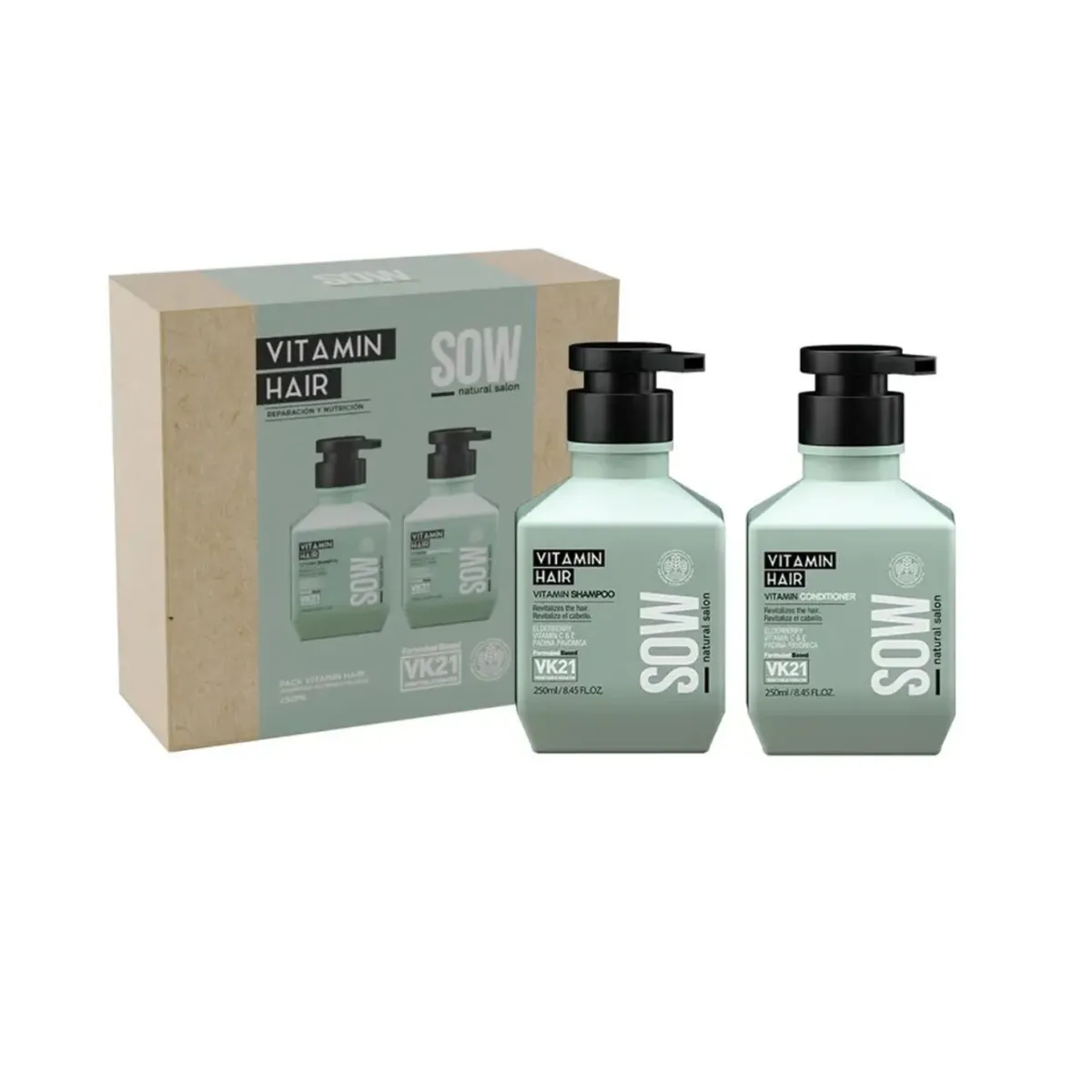 WELLA - Shampoo Y Acondicionador Sow Vitamin Hair 250 Ml