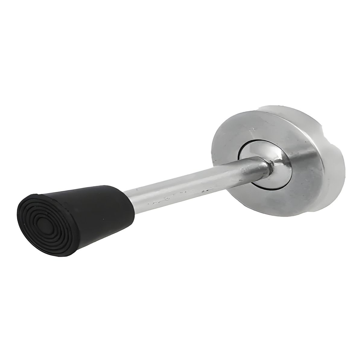 GENERICO - Tope de puerta recto acero gris mate inoxidable