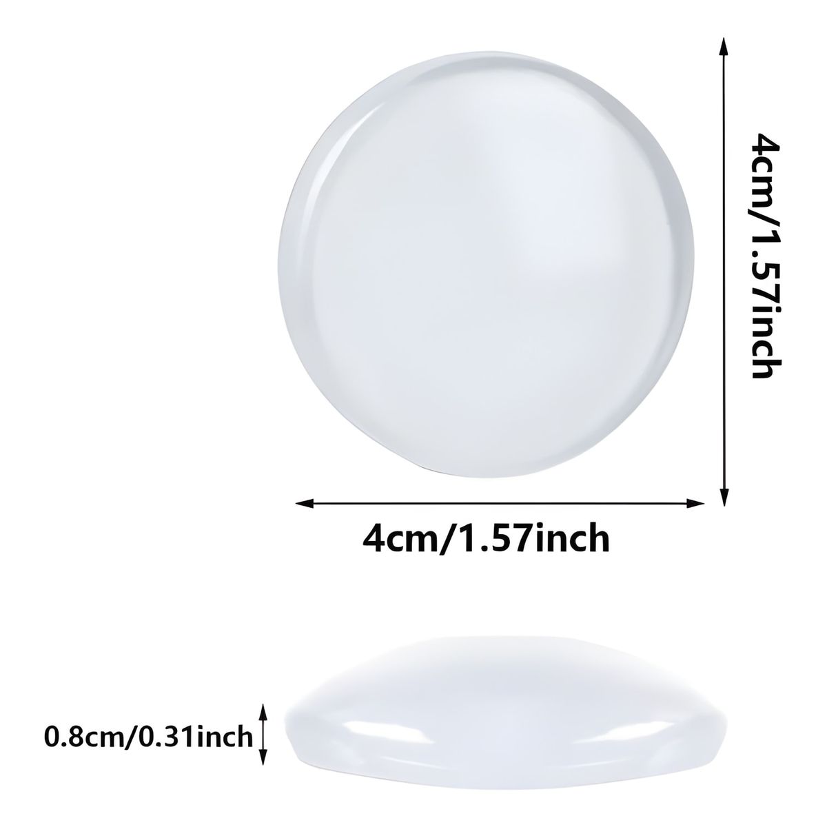 GENERICO - Pack 6 protectores de pared adhesivos redondos