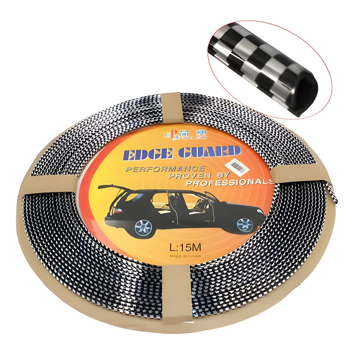 GENERICO - Protector de borde para puerta de auto carbono