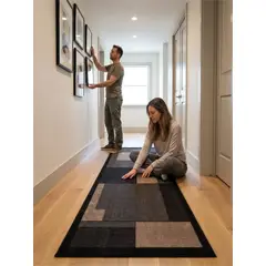 GENERICO - Alfombra De Pasillo Antideslizante 60x180 Suave Lavable