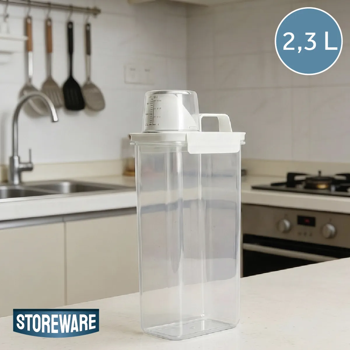 STOREWARE - Contenedor con Medidor 2,3 L Storeware Kiosclub