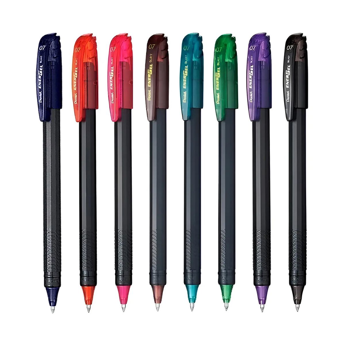 PENTEL - Set 8 Lápiz Gel Makkuro 0.7mm Pentel