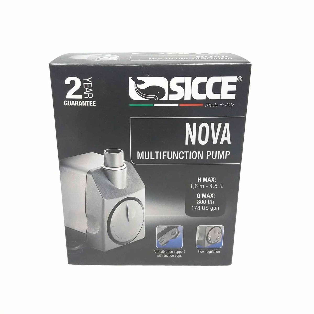 GENERICO - Bomba Recirculación para Estanques o Fuente de agua Nova Sicce 10w