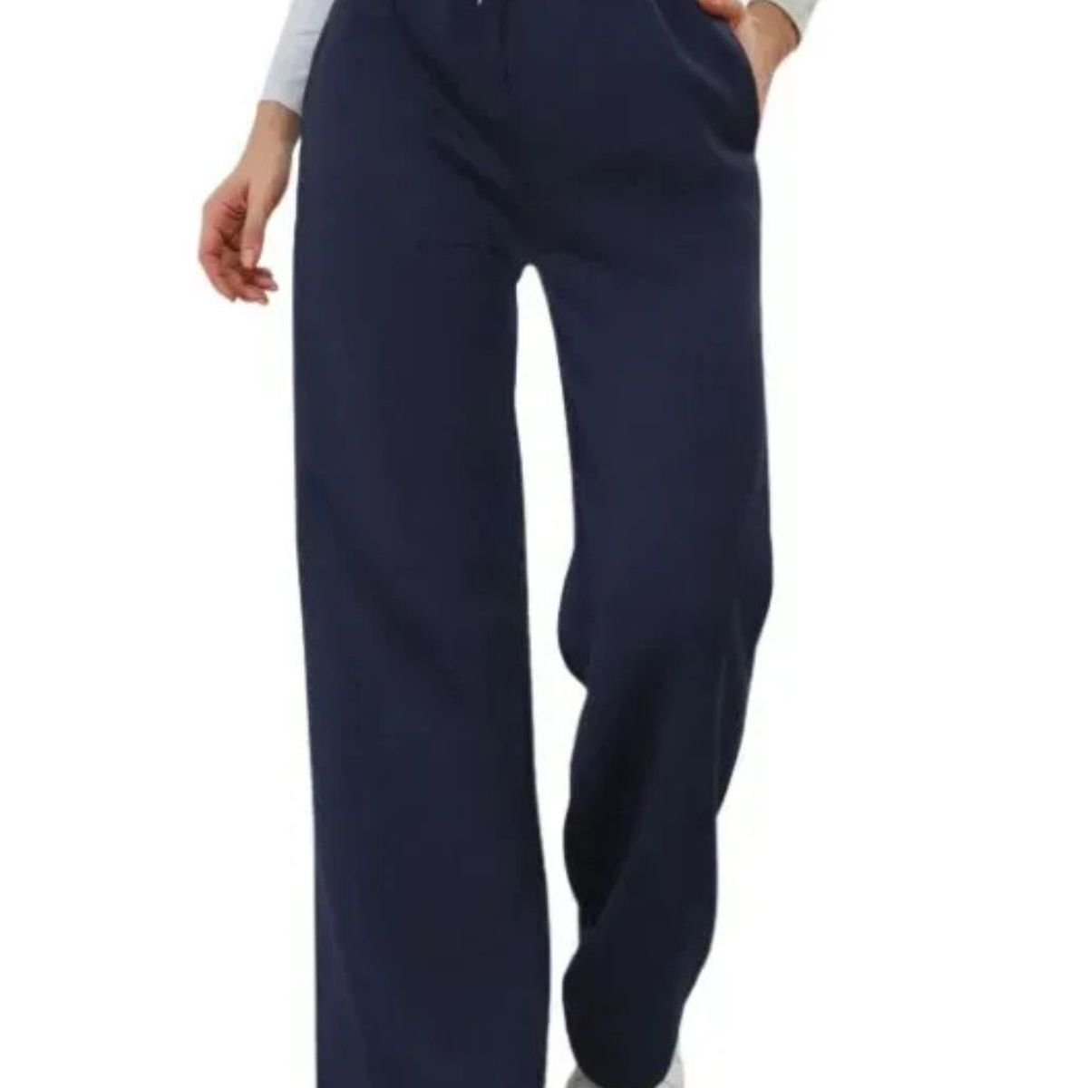 LOOK SHOP - Pantalón Jogger Mujer Recto Forro Interior Corderito. Grueso 8675