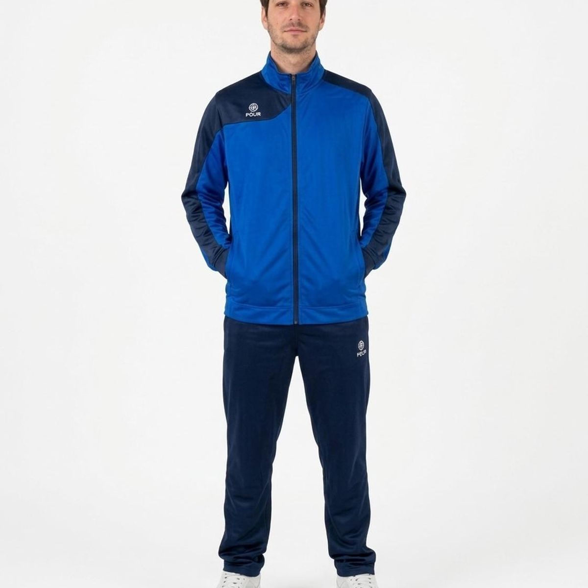 FOUR - Buzo Deportivo Four Mónaco Azul Rey Azul Marino - Talla L