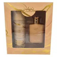 PARIS CORNER - Set Perfume Taskeen Caramel Cascade EDP 100 ml + Perfumed Spray 200 ml